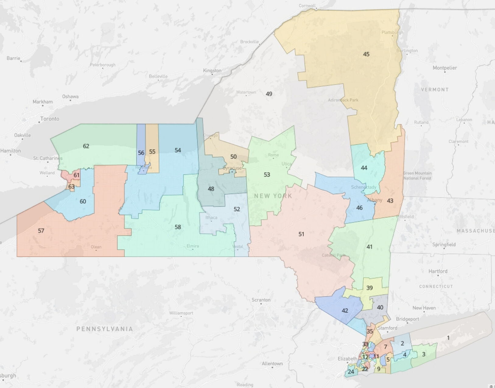 Courts finalize district maps